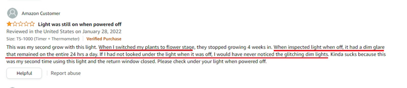 comments of amazon grow light3