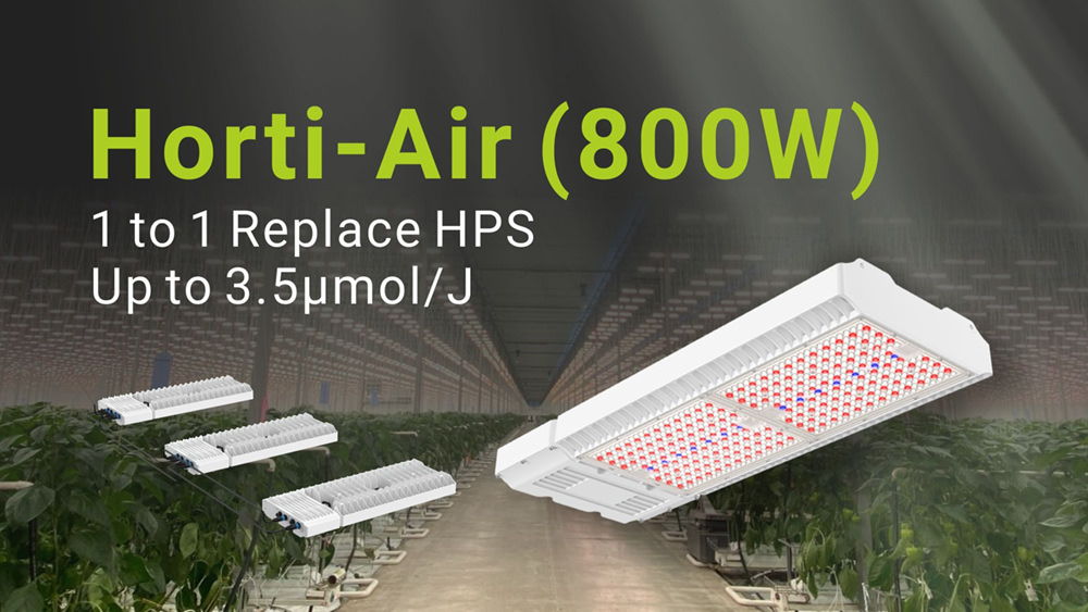 HortiAir 800W LED grow light