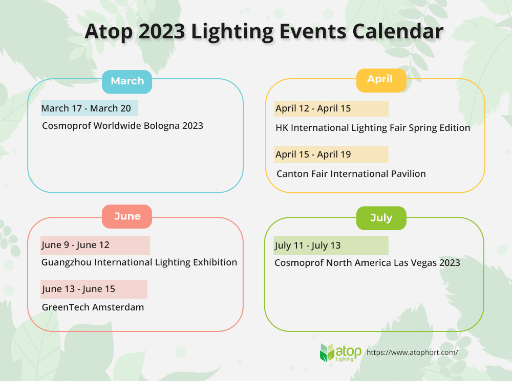 Atop 2023 Lighting Events Calendar 2
