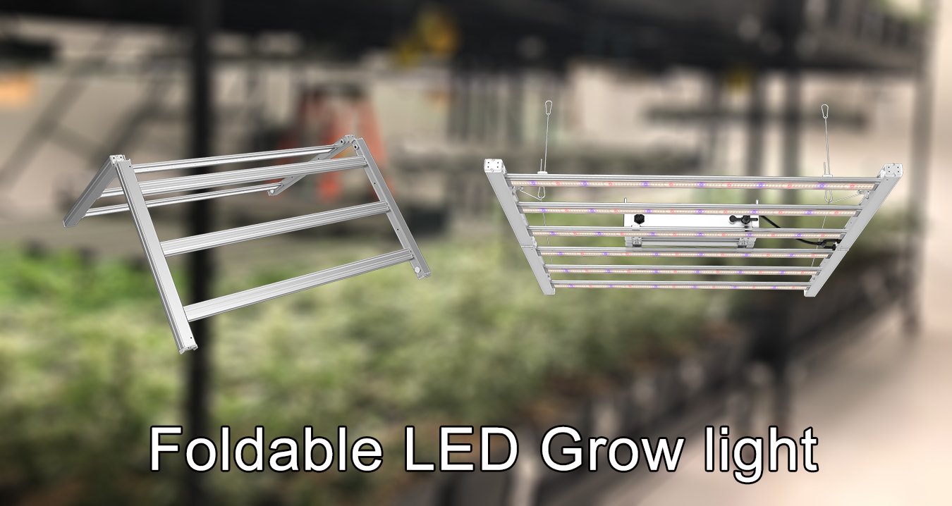 foldable led grow light for cannabis vertical cultivation