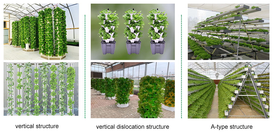 vertical hydroponic tower indoors lighting solution
