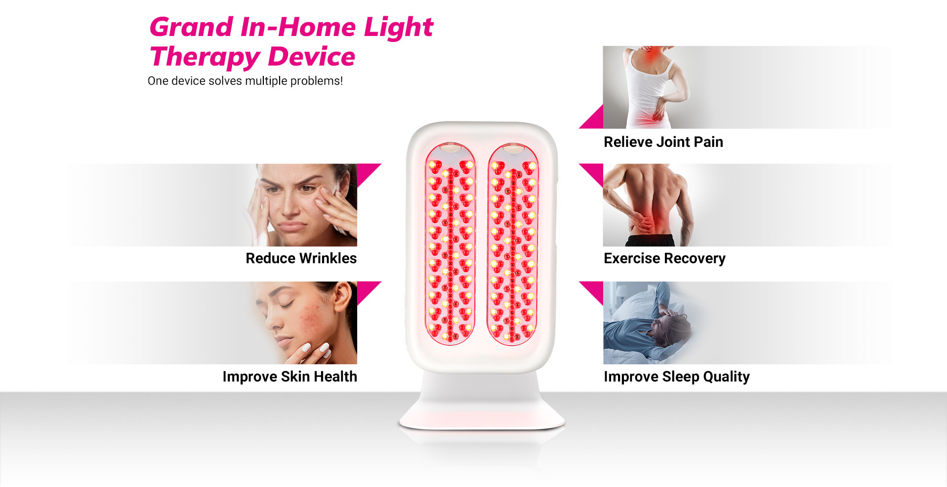 RLA01 Red Light Therapy Panel Grand In Home Light Therapy Device