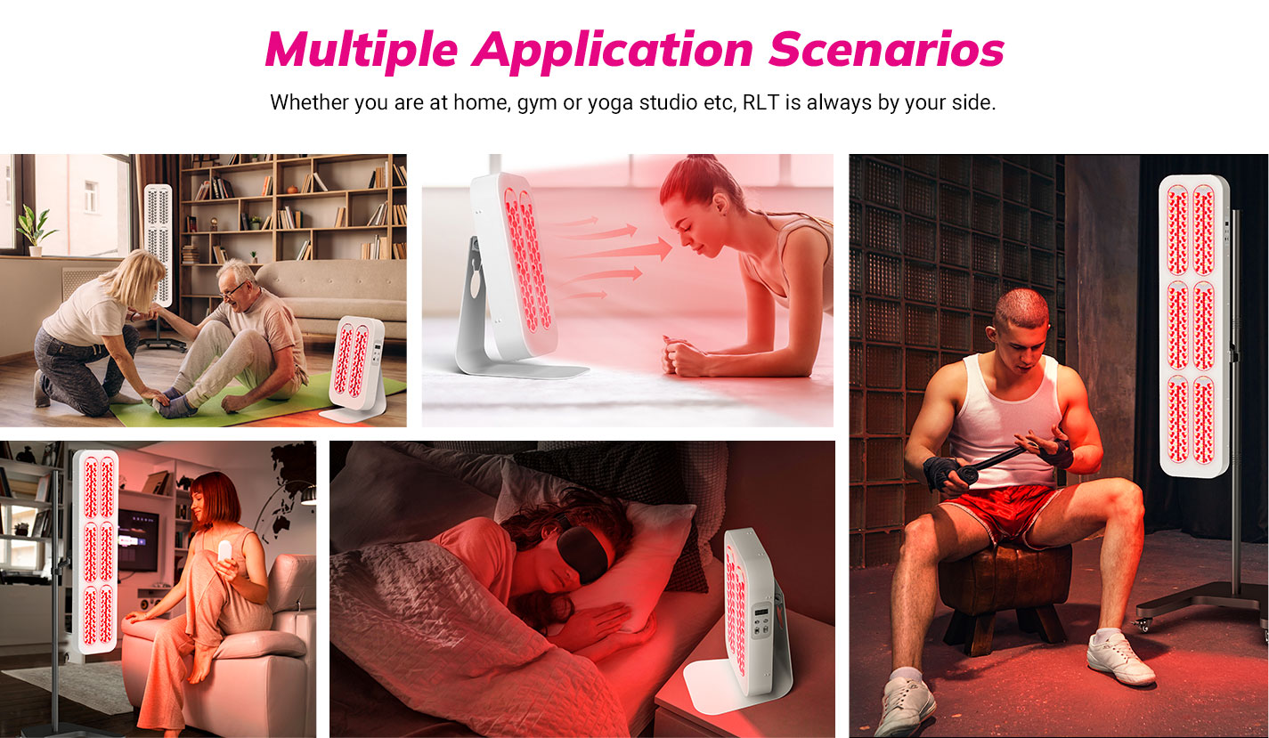 RLA01 Red Light Therapy Panel Multiple Application Scenarios