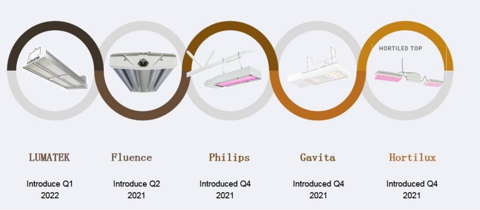 LED top light from many brands