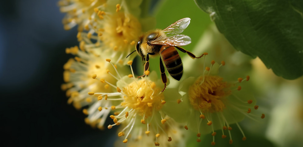 bees pollination flower