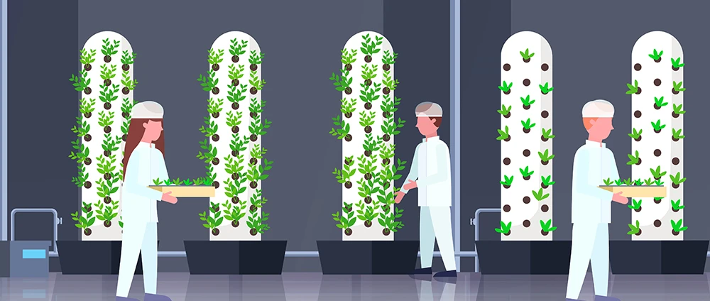 vertical hydroponic tower farming
