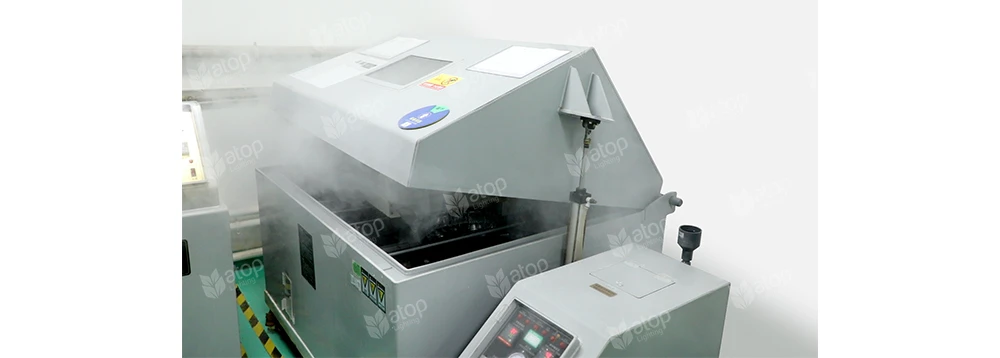 salt spray test in Atop Lighting