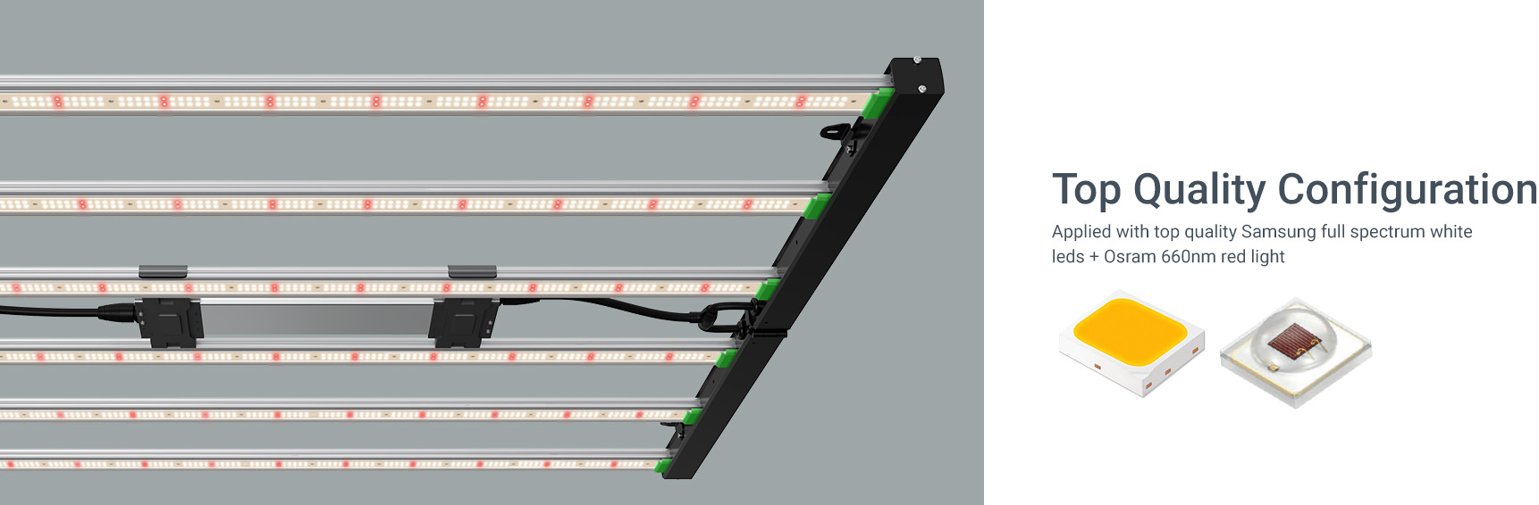 led grow light with samsung and osram red light