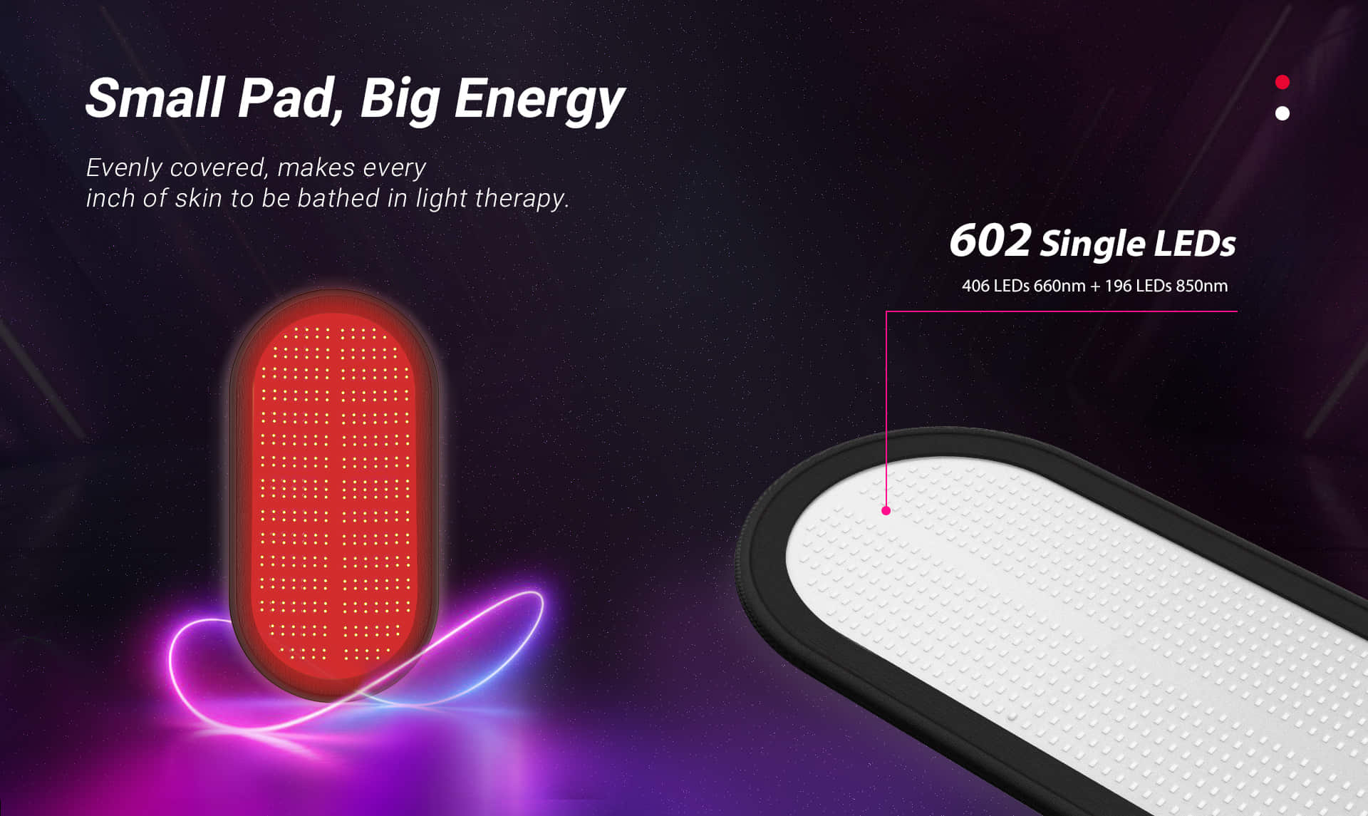 406LEDs 660nm 196LEDs 850nm Red Light Therapy Pad_03