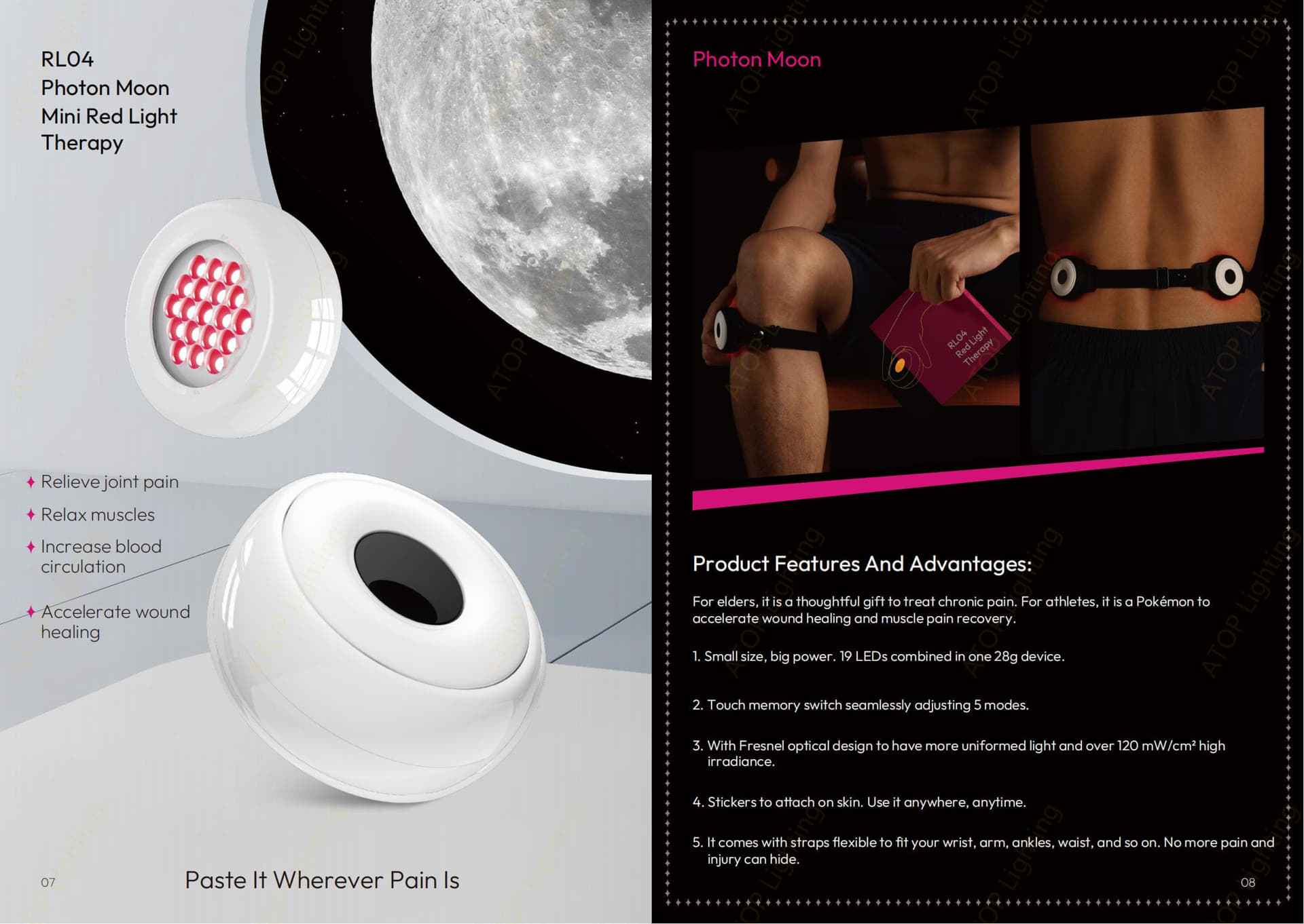 RL04 Photon Moon Mini Red Light Therapy 06